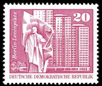 (1973-006) Марка Германия (ГДР) "В. Ленин"    Памятники ГДР III O
